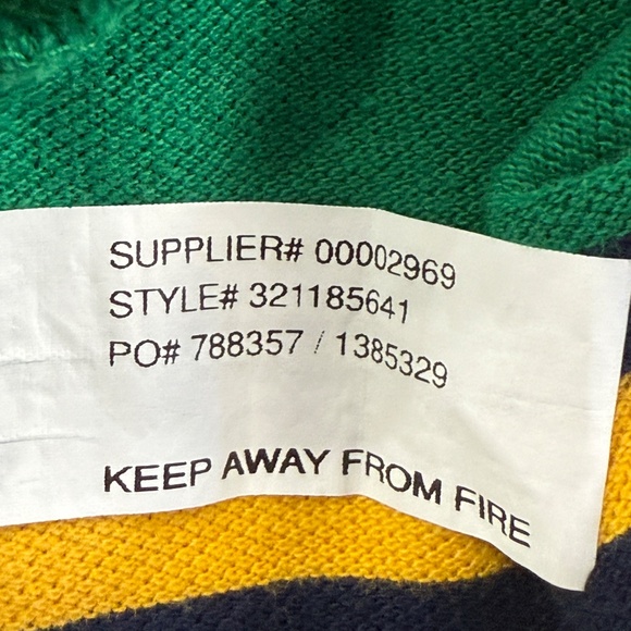 Vtg Polo Ralph Lauren Boy 2T LS Rugby Stripes Pima Cotton Shirt Y2K 90s Preppy - Picture 8 of 8